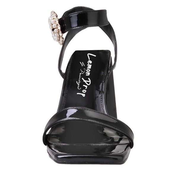 👣 Sweet LEMON DROP by PRIVILEGED Damian Heels in Black footwear - Picture 6 of 15